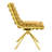 Contemporary Bubble-Tufted Velvet Swivel Dining Chair with Splayed Legs-1719323523-1719323534