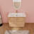 39" Wooden Bathroom Vanity With Ceramic Sink, Soft Closing Doors, Generous Storage Space, Modern Arc Design & High-grade Finish-1470817336