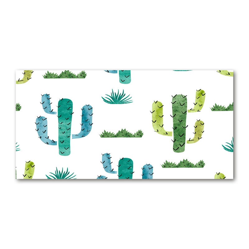 Cacti - Wrapped Canvas Print, Glass, 70cm H x 100cm W