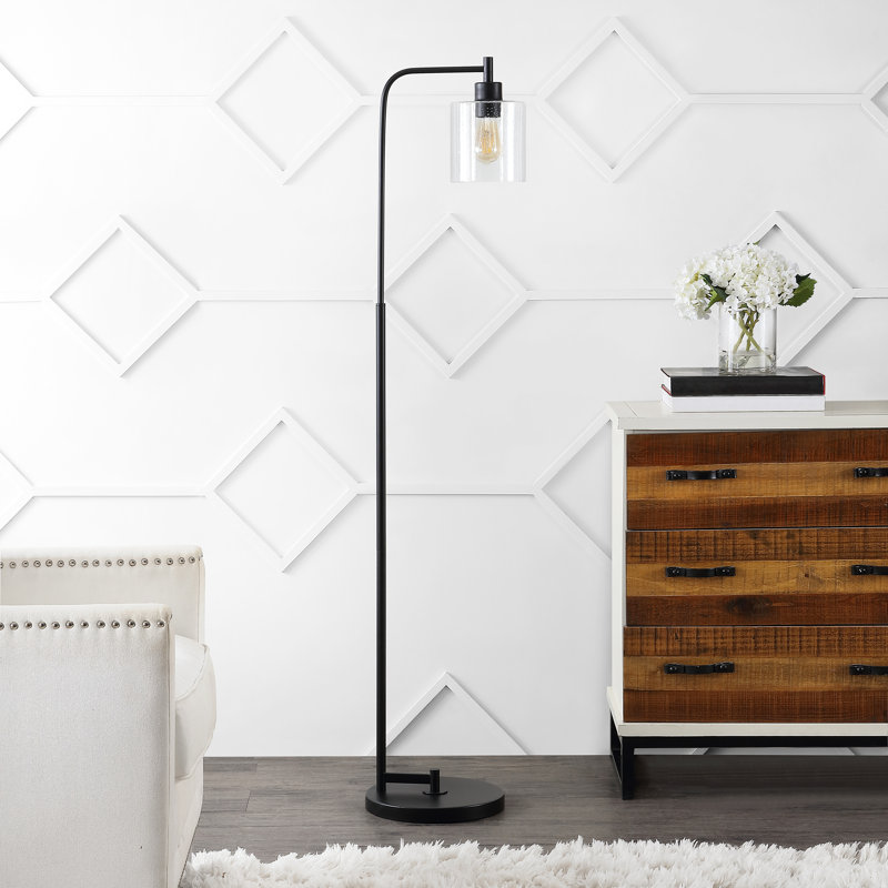 60'' Black Task Floor Lamp
