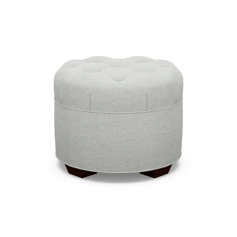 Round Ottoman, 9907-99, Walnut