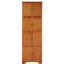 Armoire haute en chêne 72,4 po avec 8 portes et 4 tablettes. Pour différents endroits. Extérieur lisse, rangement, salon, cuisine, salle à manger, bureau. Surface, fondation