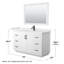 Ensemble de meuble-lavabo simple autoportant 54 po avec plateau en quartz Miranda-98167201-98149019-98149016