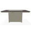 36" x 54" Rustic Polymer Fire Table with Propane Shelf-380258337