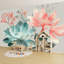 Papier peint pastel à peler et coller Pastal Greens Pinks-869351953