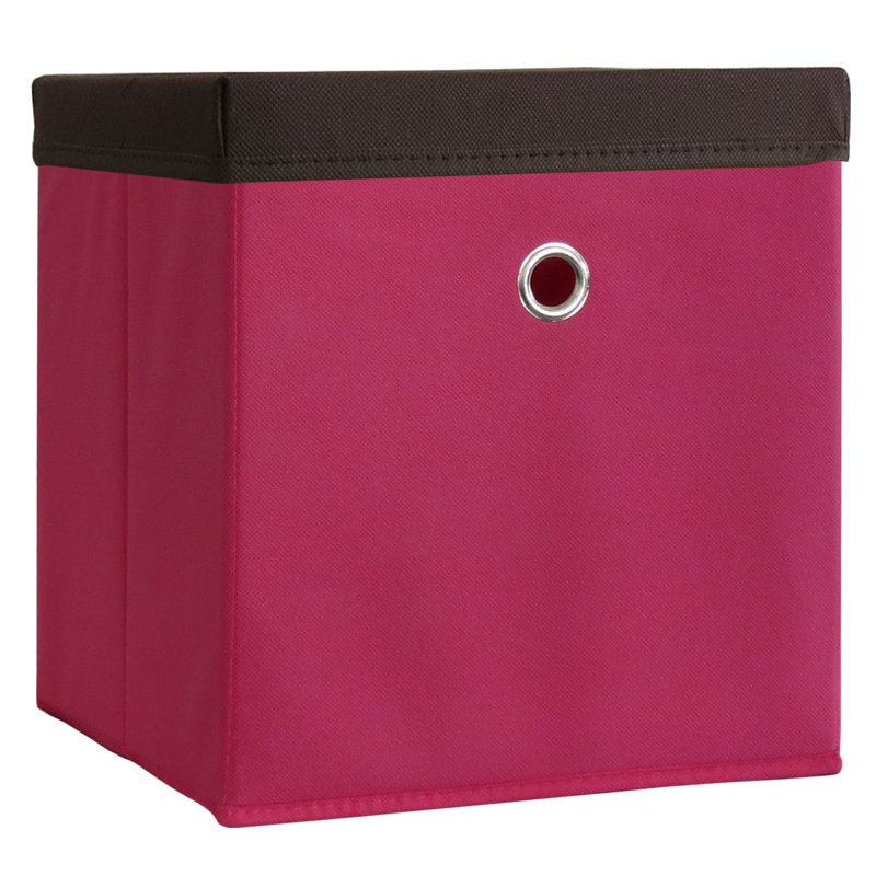 Rebrilliant Fabric Basket, Pink, Without Lid