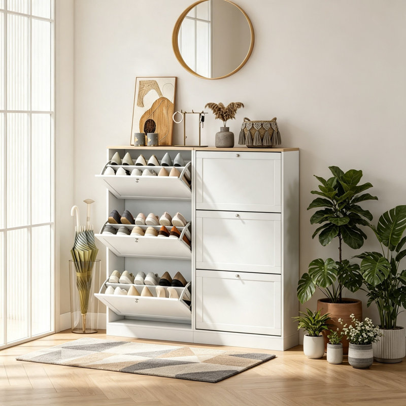 18 Pair Shoe Storage Cabinet