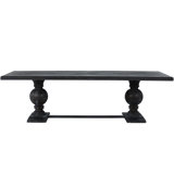 Matthew 105" Mindi Solid Wood Trestle Dining Table
