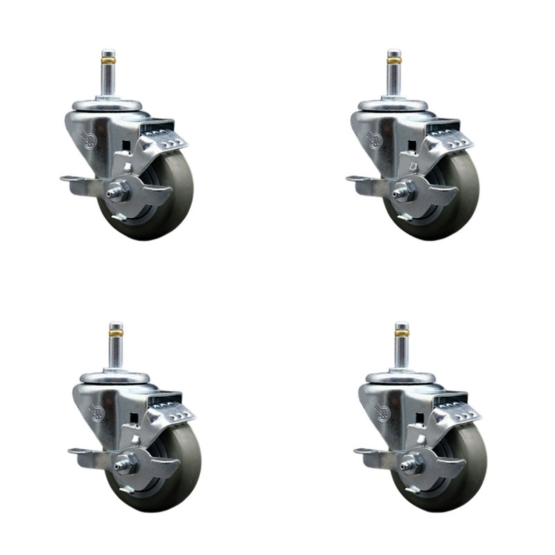 Polyurethane Caster, Gray