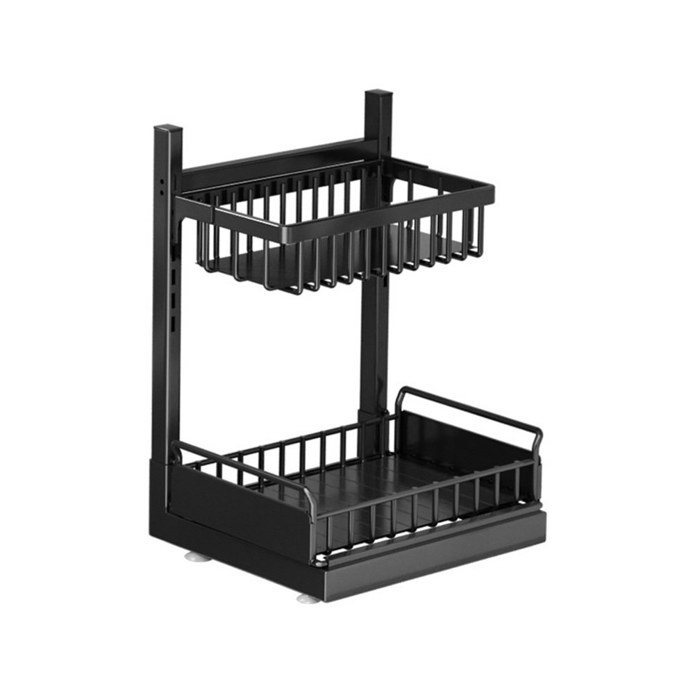 Carbon Steel Multifunctional Adjustable Kitchen Sink Storage Rack