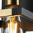 1 - Light Dimmable Black/Gold Metal Sconce
