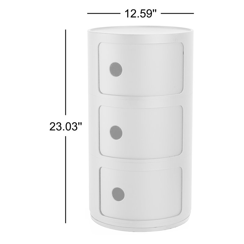 Componibili End Table, White