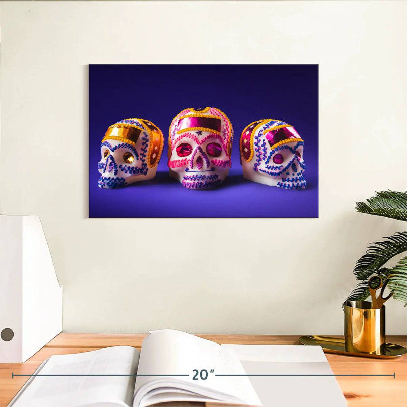 Jour des Morts, Sugar Skulls, H 8 po x l 12 po