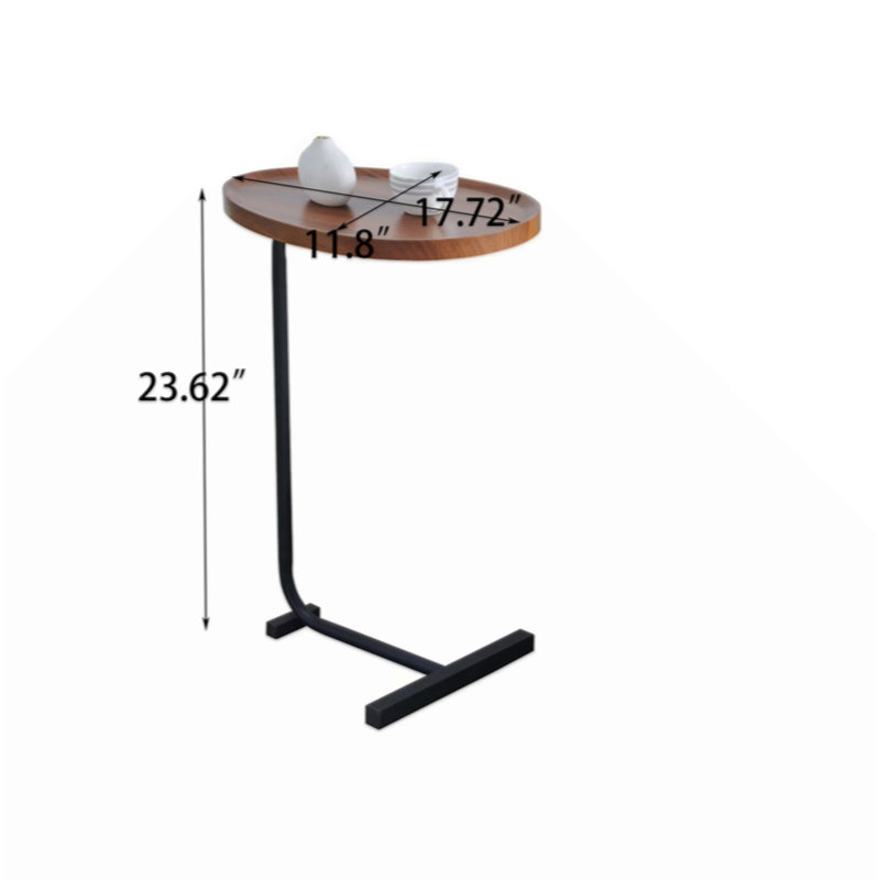 C-Shaped Side Table, Small Sofa Table For Living Room
