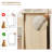 47-Inch Two-Tone 6-Drawer Cabinet, Natural Oak & White Modern Storage with Black Ring Pull Handles, Versatile Organizer for Living Room or Bedroom
