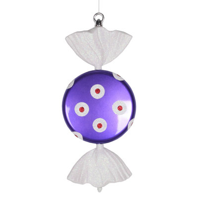 13" Candy Glitter Ornament