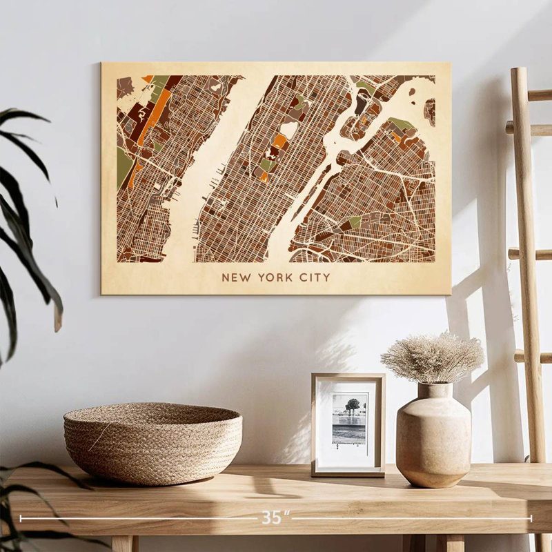 Carte Aliaz Earthy NYC, H 16 po x l 24 po