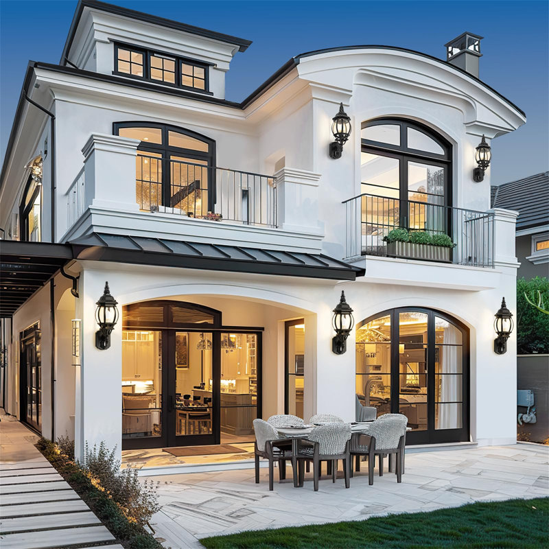 Aquira Satin Black Outdoor Wall Lantern