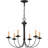 Analycia 6 - Light Steel Chandelier