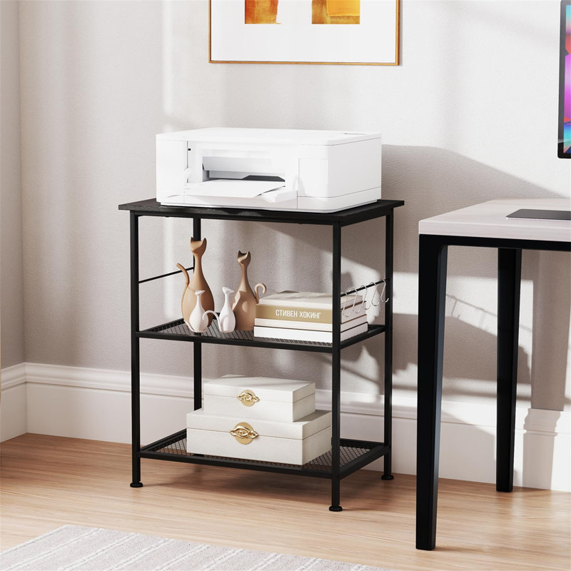 Aizak Kitchen Cart, Black
