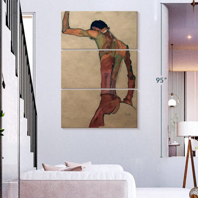 Avery Standing Male Nude With Arm Raised