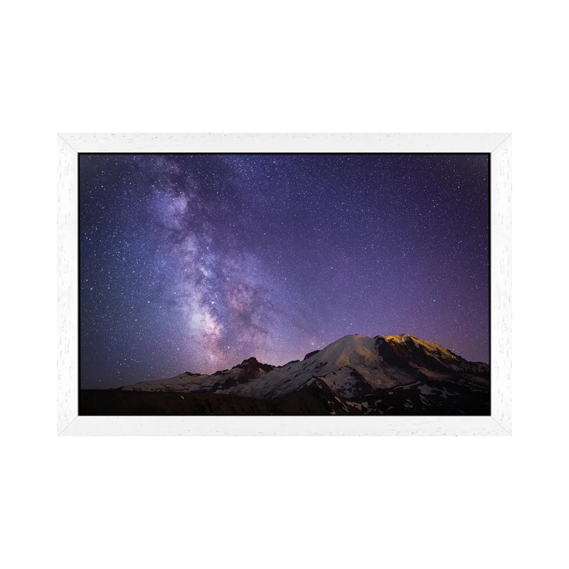 Milky Way As Seen From Mount Rainier, Mount Rainier National Park, Washington, USA by Gary Luhm - Print on Canvas