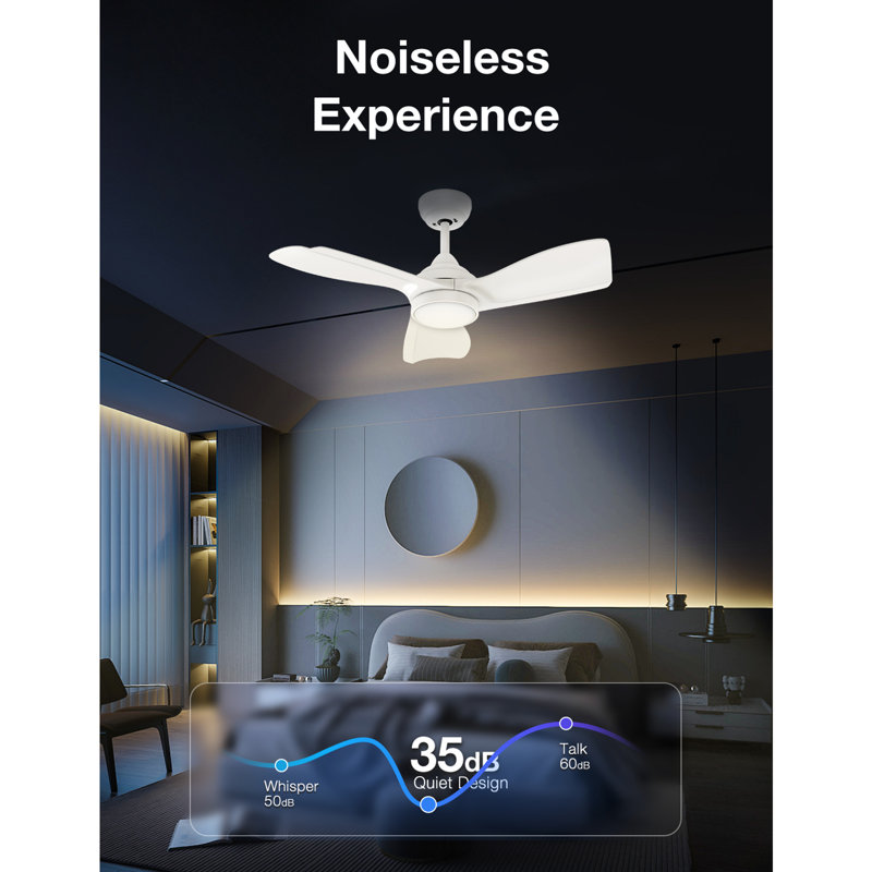 30" (3-Blade) Ceiling Fans with LED Lights and Remote Control