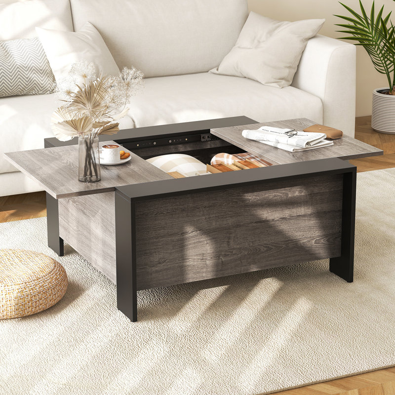 Caddigan Lift Top Four Leg Coffee Table with Storage