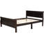 Grand lit plateforme en bois