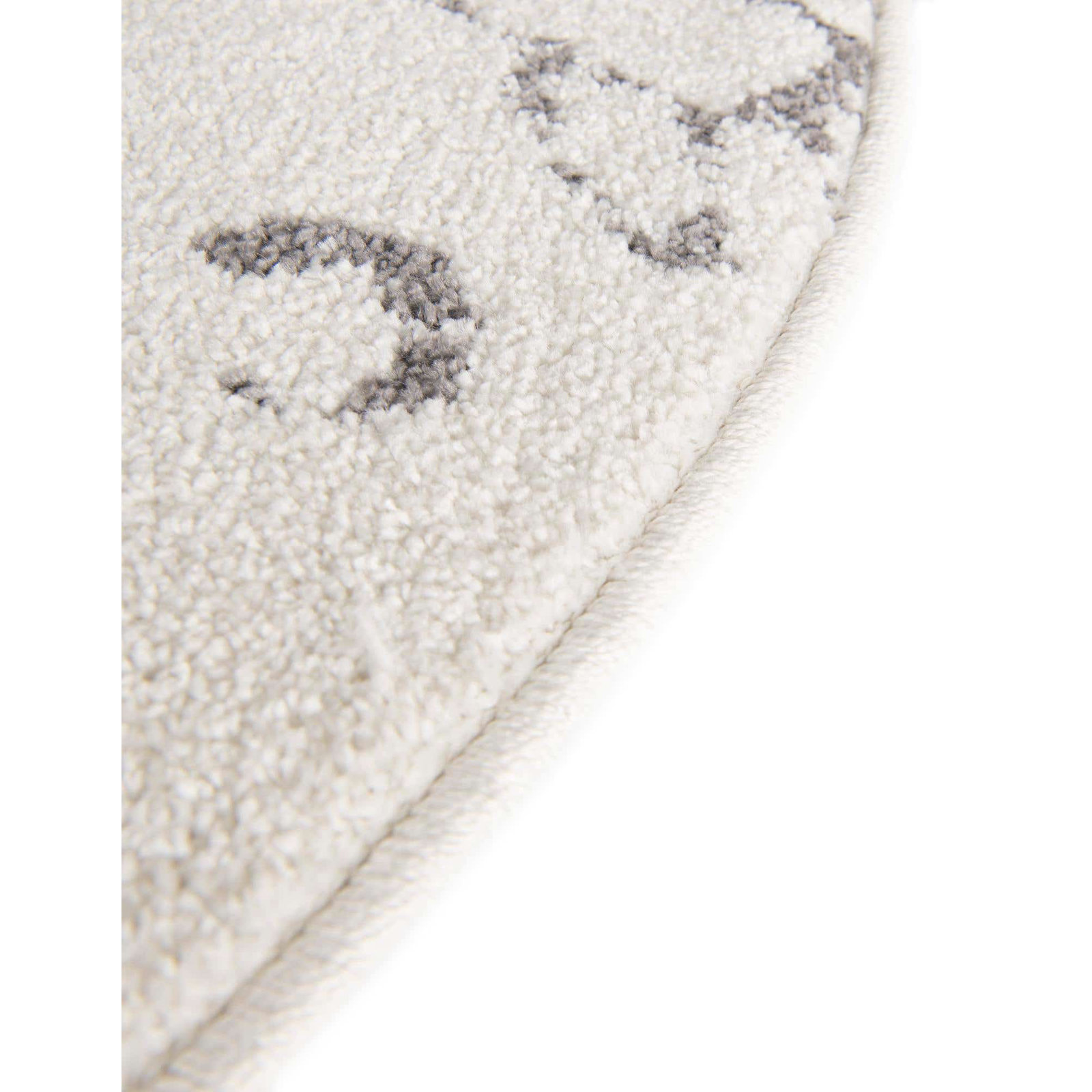 Kids Rug, Round 5'3", Ivory