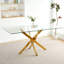 Table en verre de style moderne