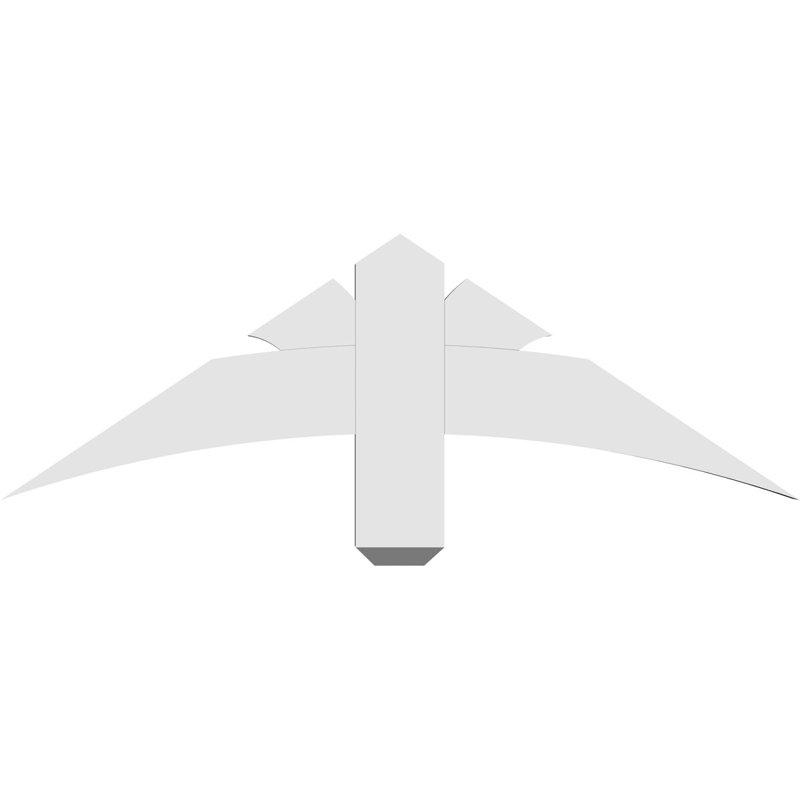 Support pour pignon Davenport, H 12 po x l 36 po (pas: 8/12), P 2 po x F 4 po, PVC