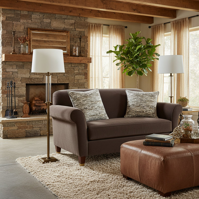 Keller Abstract Feather Reversible Throw Pillow, Driftwood