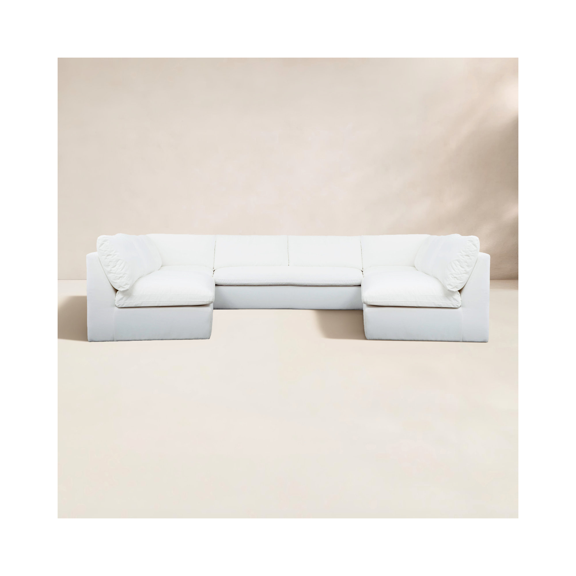 Wilkie Outdoor Modular 5 Piece, White