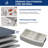 33" L x 20" W Farmhouse/Apron Kitchen Sink 60/40 Double Bowl Stainless Steel Kitchen Sinks with Sink Grid