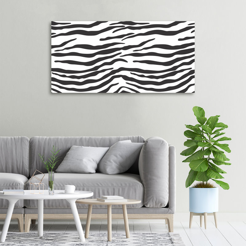Zebra Background - Wrapped Canvas Print