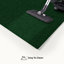 Halayna Furnish my Place Forest Green Solid Colour Rug, Pets and Kids Friendly Rug-848958240