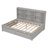 Bed With Side Bookcase, Drawers