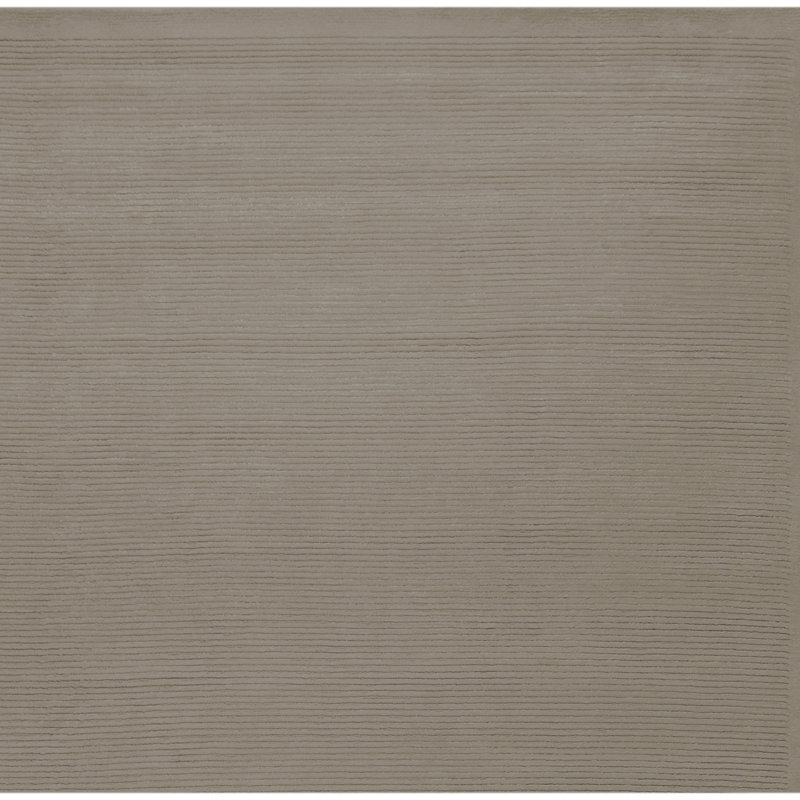 Hand Knotted Area Rug in Pewter, Rectangle 6' x 9'