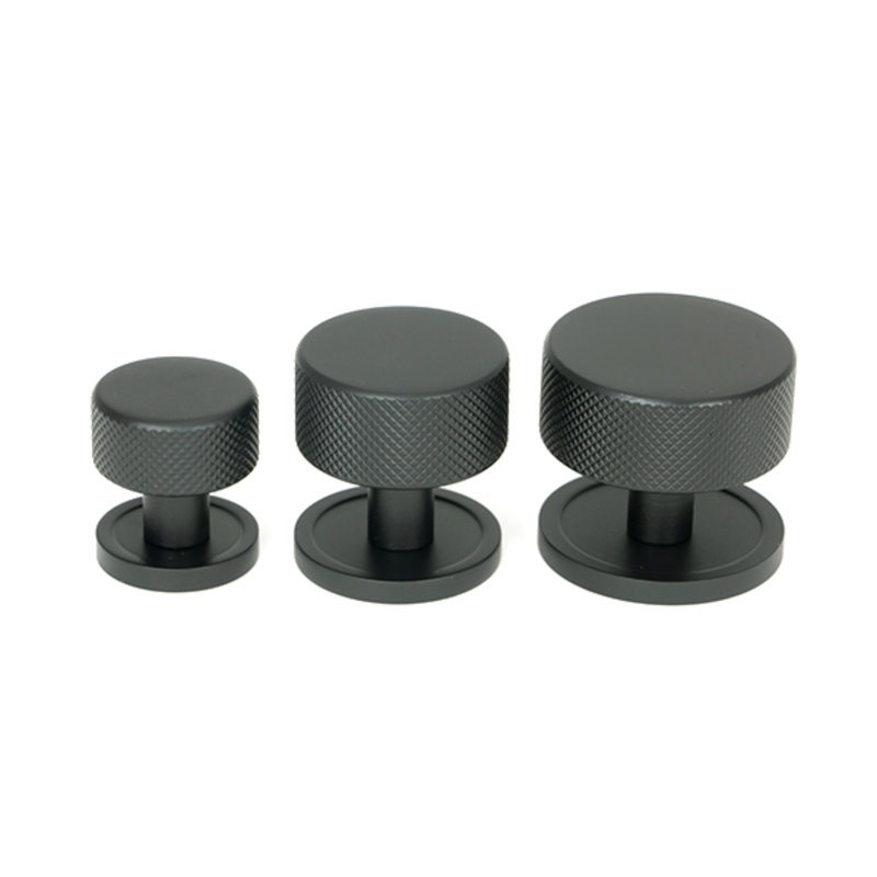 Round Knob, 3 cm, Matt Black