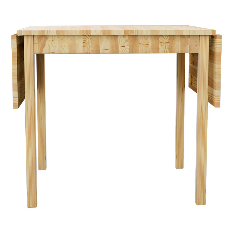 Expandable Rectangular Wooden Dining Table, Natural