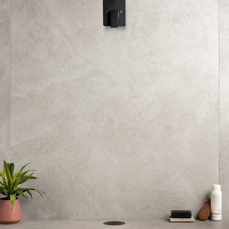 Carreau de porcelaine grand format 47 po x 47 po Iris, Fumo