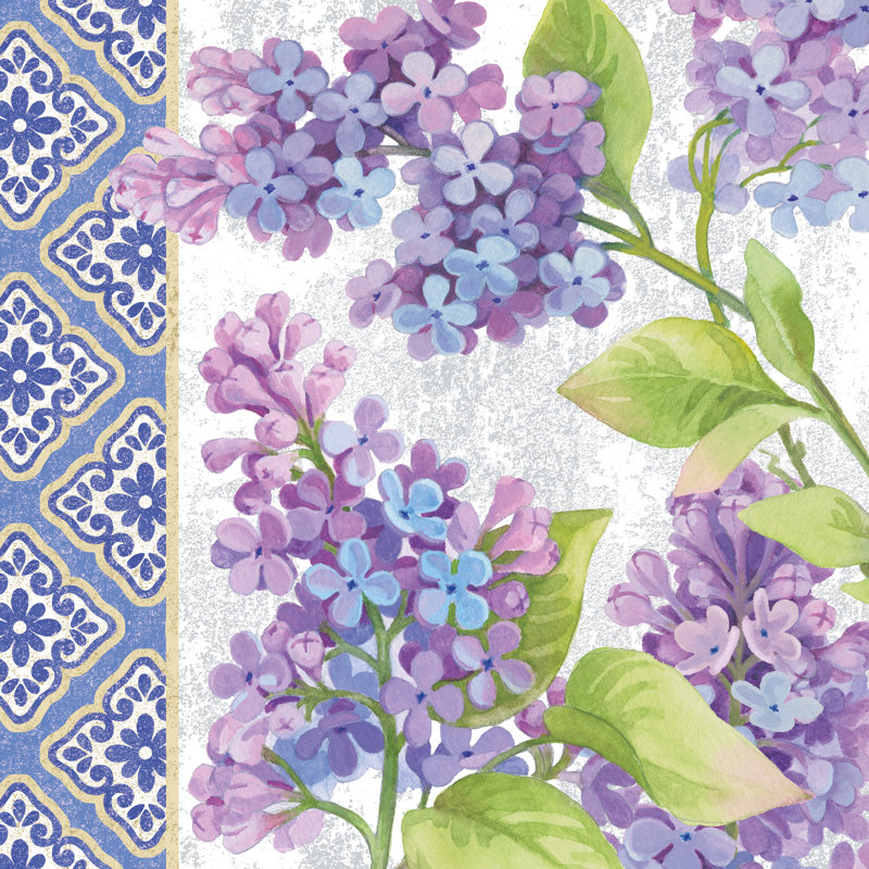 Lilac Dream I by Beth Grove - Wrapped Canvas Painting, 91cm H x 91cm W
