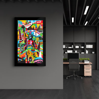 Élégante peinture murale en verre trempé de 13,8 po x 21,7 po | 100% verre trempé, épaisseur: 0,16 pouce | Imprimé UV pour des couleurs éclatantes | Parfait pour la décoration intérieure, le salon et les espaces de bureau