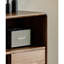 Vitrine simple couleur noyer