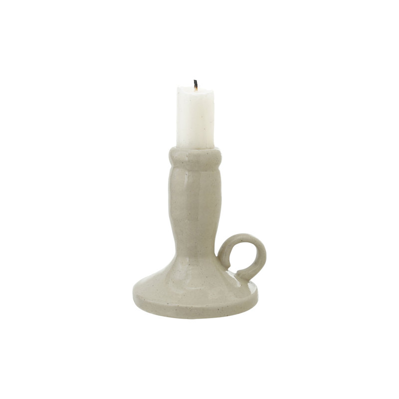 Stoneware Taper Candle Holder