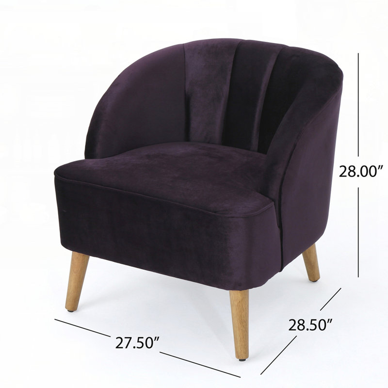 Armchair, Blackberry Velvet