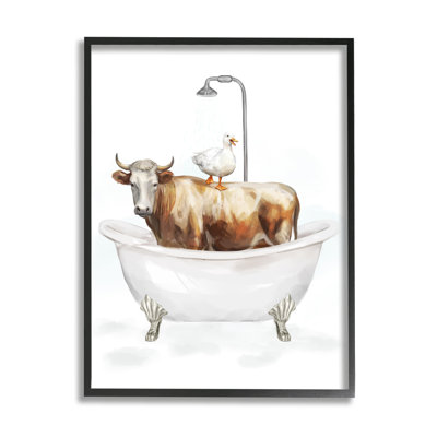 Baignoire pour animaux de ferme sur bois par Ziwei Li