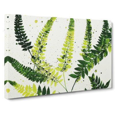 Fern Leaf Splash Vol.4 - Wrapped Canvas