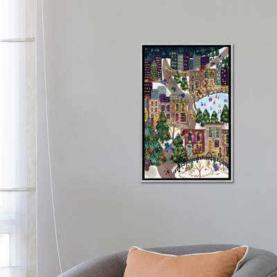 Sparkling City - reproduction d'art murale - toile encadrée
